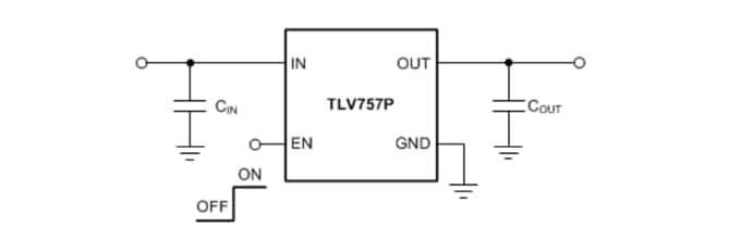 TLV757P Funktionsdiagramm